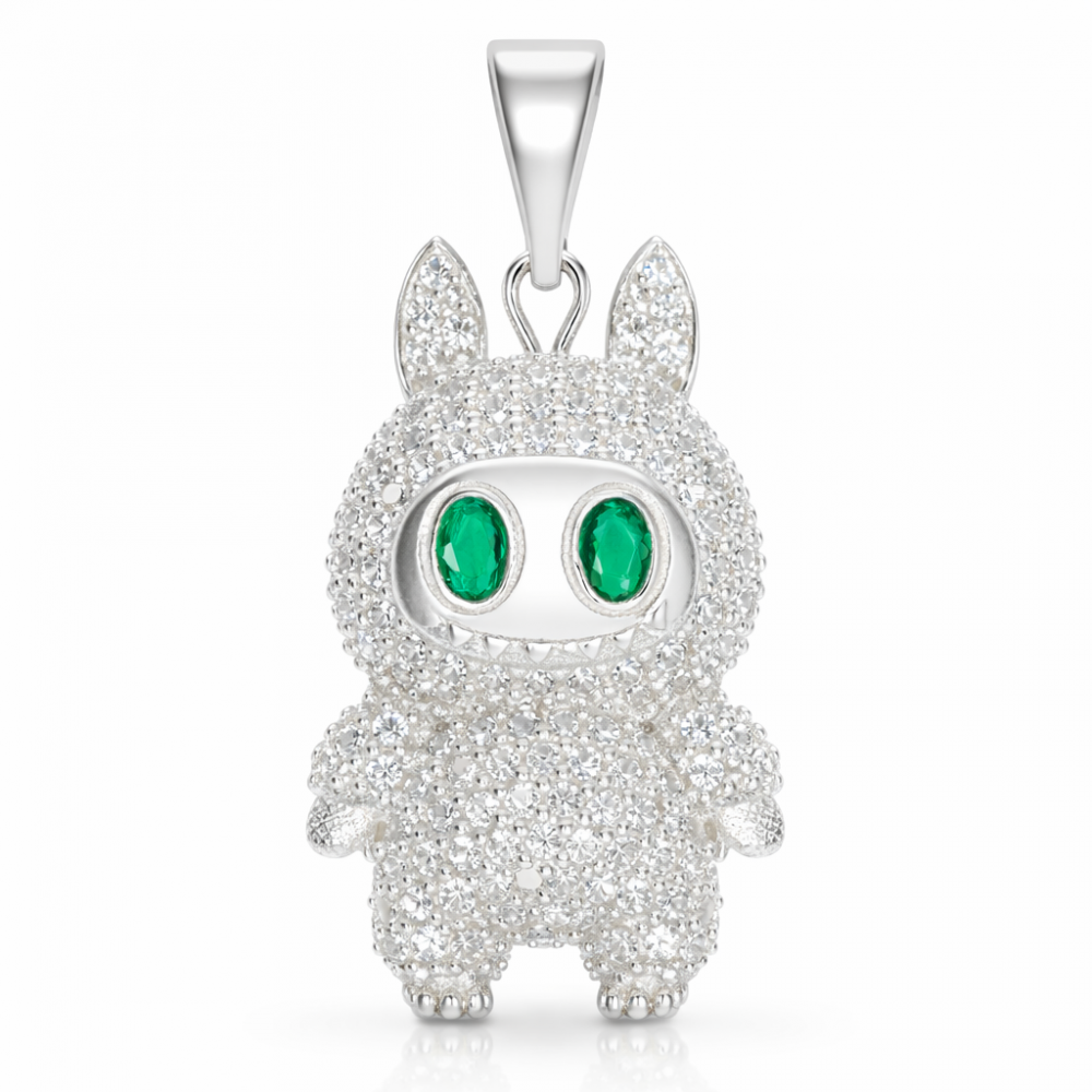 Серебряный кулон „Лабубу“