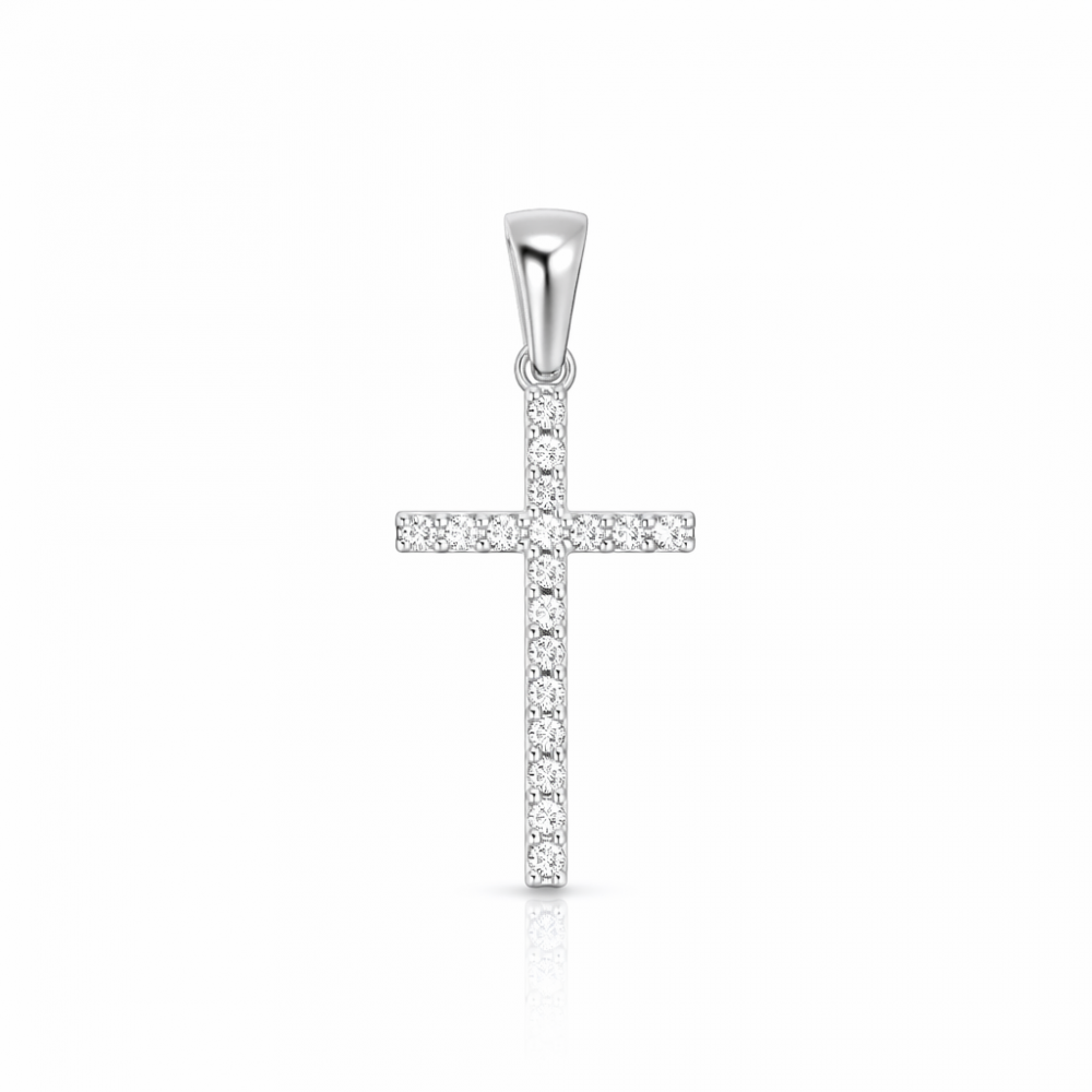 Серебряный кулон ,,Крестик