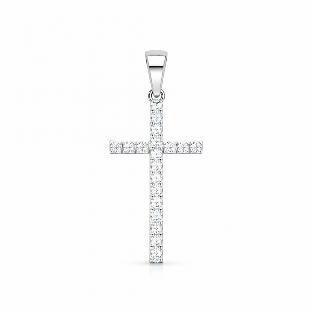 Серебряный кулон ,,Крестик