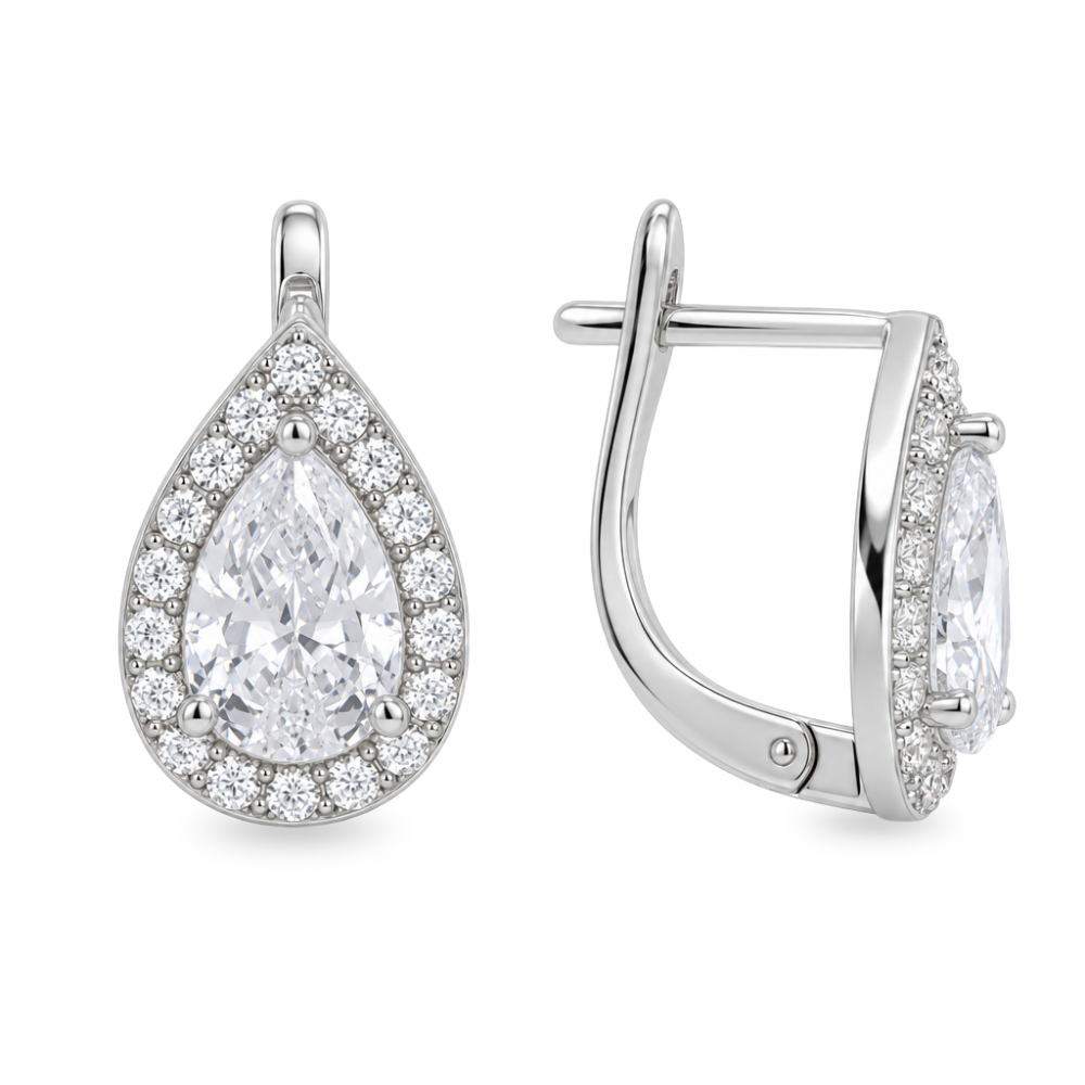 Silver earrings