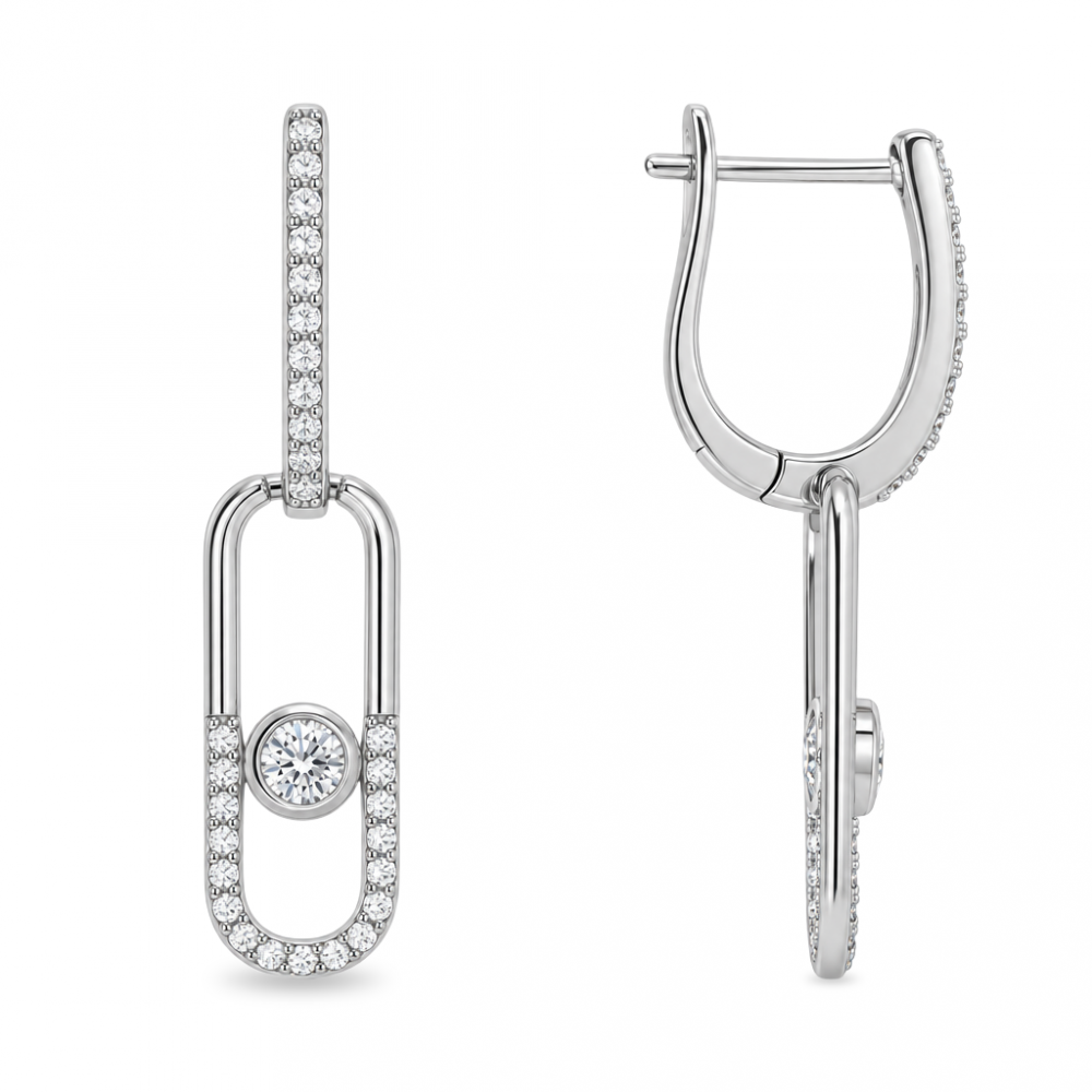 Silver earrings