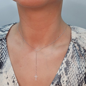 Золотая цепочка с цирконом