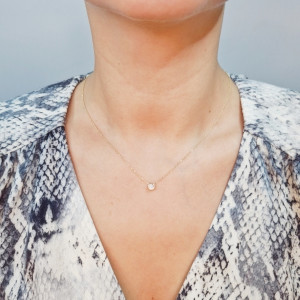 Золотая цепочка с цирконом