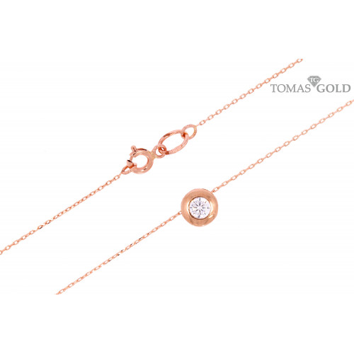 Kuldkaelakett tsirkoonidega