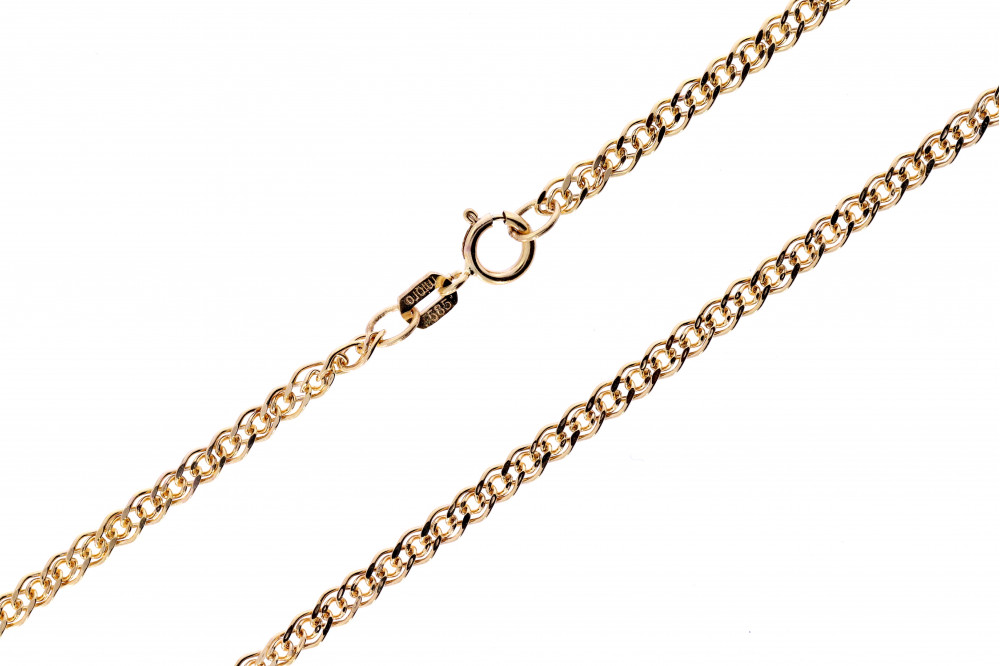 Gold Mona Lisa weave chain