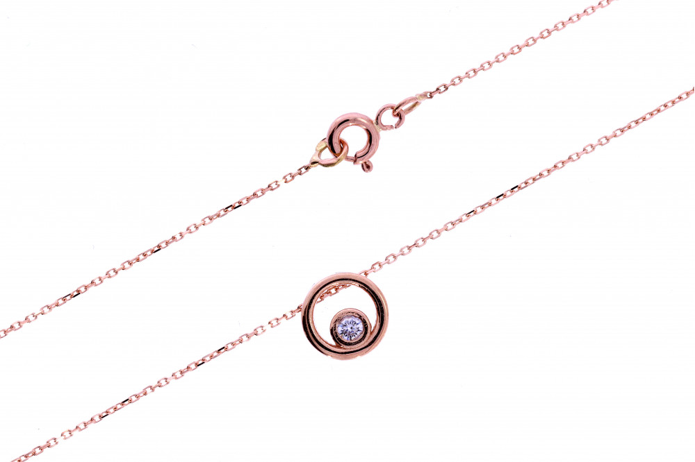 Golden chain with pendant