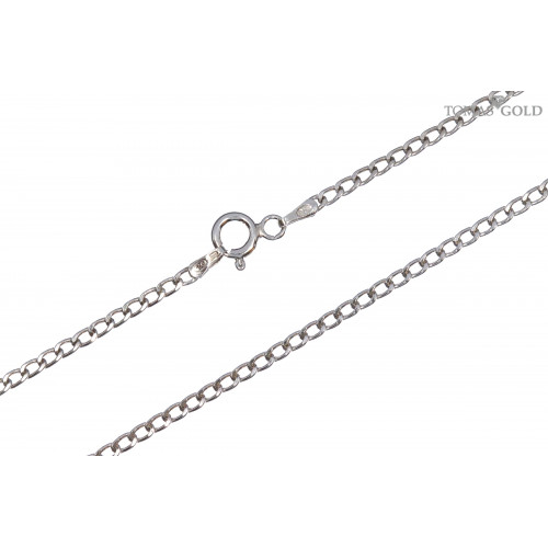 Silver gourmet weave chain