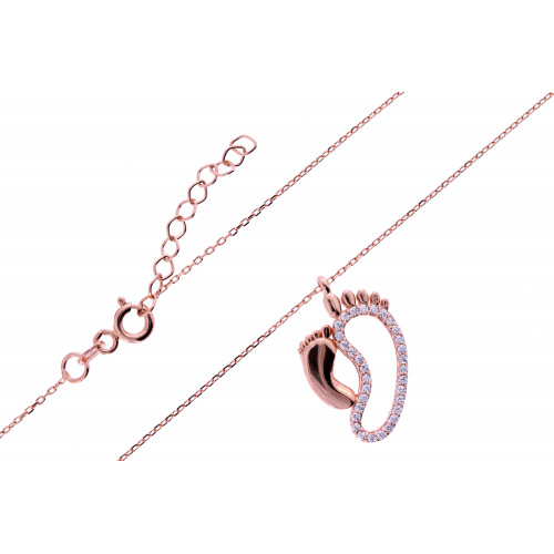 Gold chain with zircon