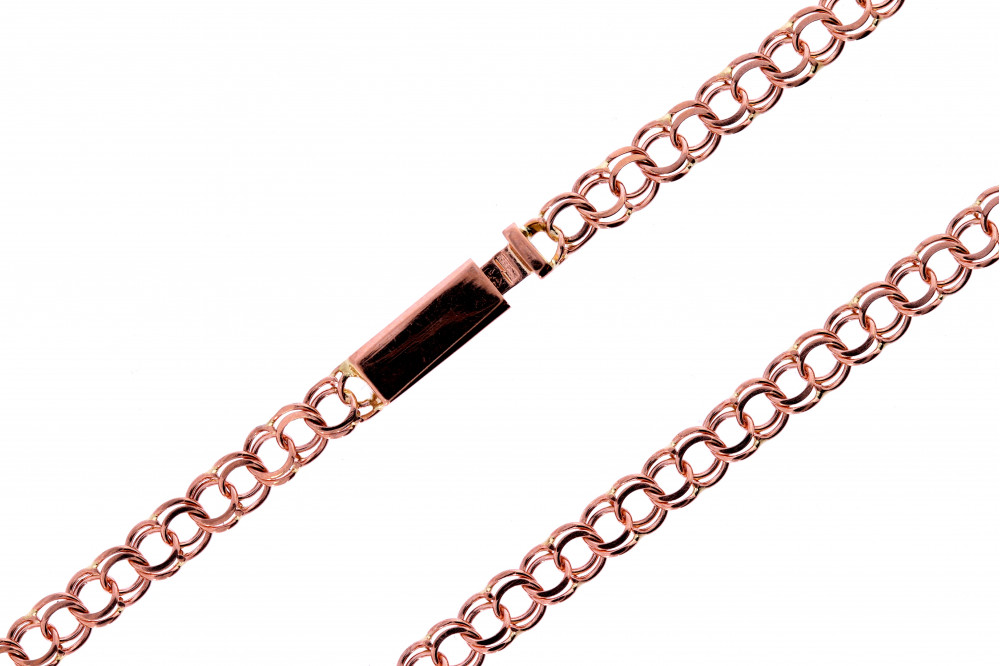 Gold bismarck weave chain