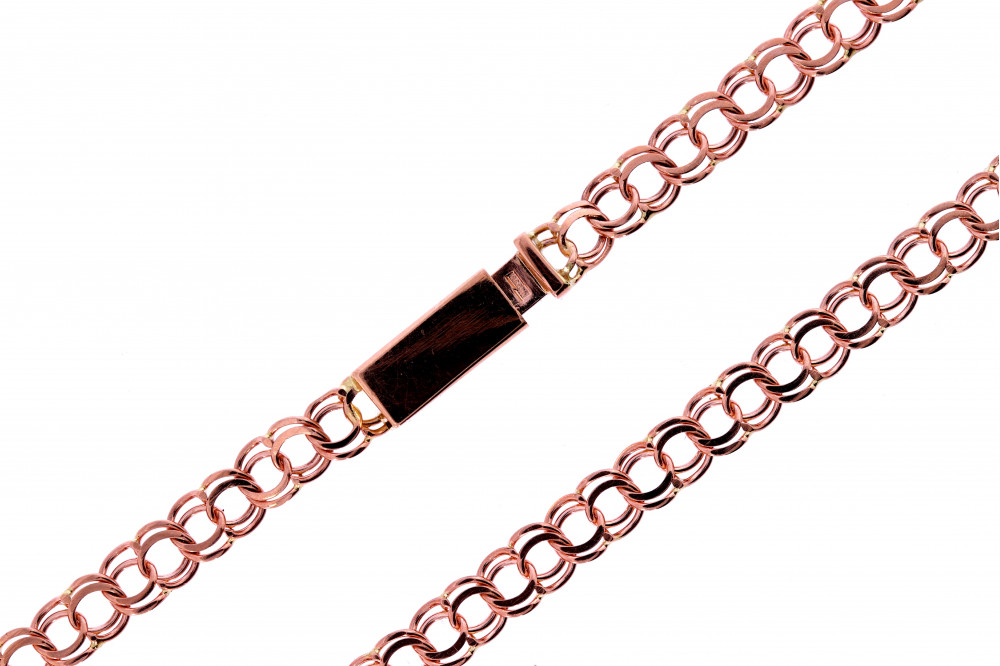 Золотая цепочка плетение бисмарк