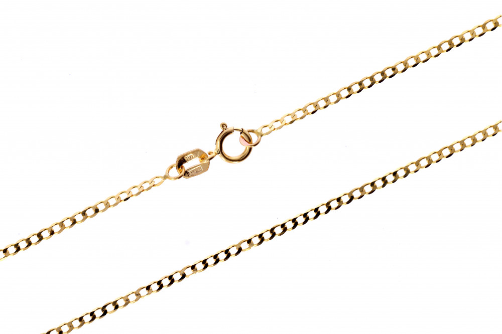 Gold gourmet weave chain