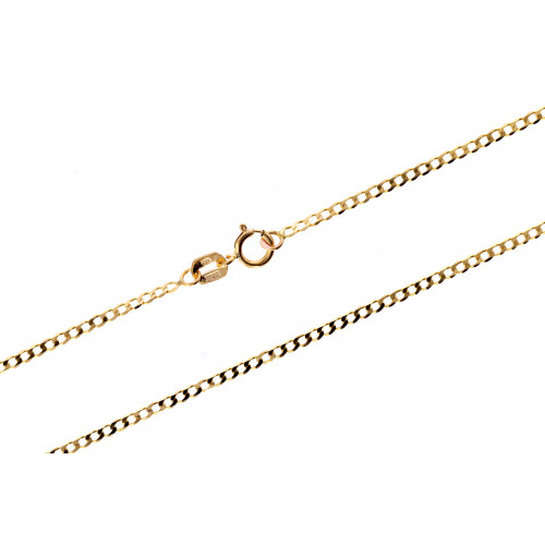 Gold gourmet weave chain