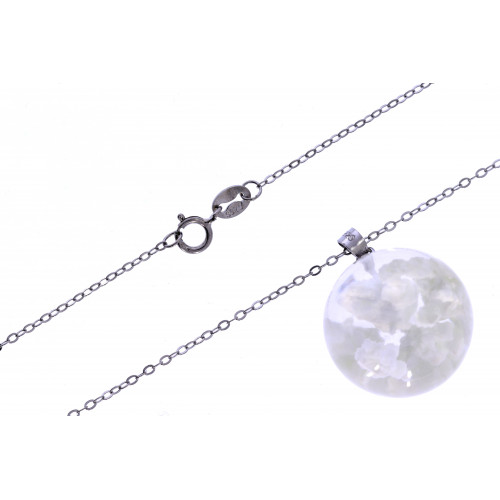 Серебряная цепочка с подвеской