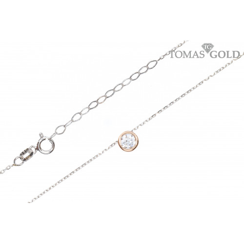 Auksinė grandinėlė su cirkoniu