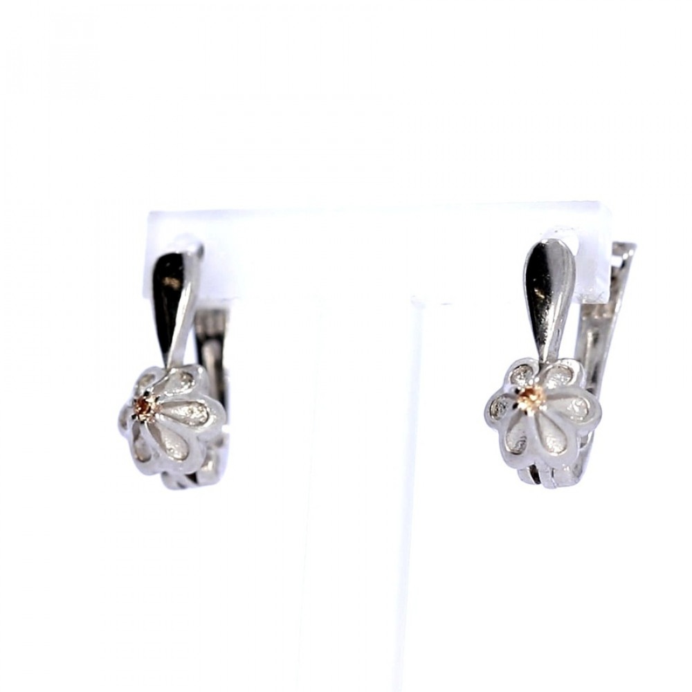 Sidabriniai auskarai su cirkoniu