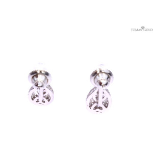 Hõbekõrvarõngad tsirkoonidega