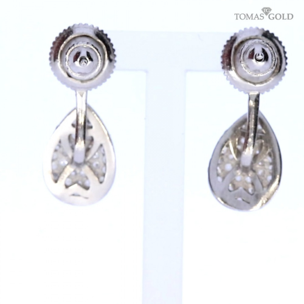 Hõbekõrvarõngad tsirkoonidega