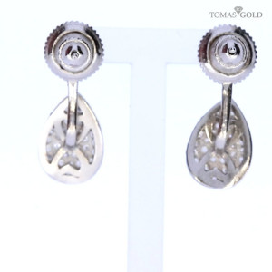 Hõbekõrvarõngad tsirkoonidega