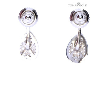 Hõbekõrvarõngad tsirkoonidega