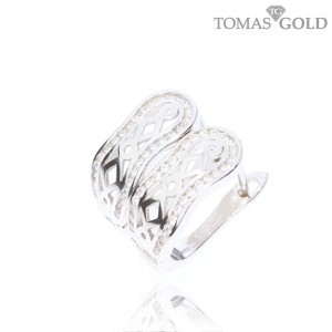 Серебряные серьги с цирконом