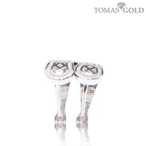 Серебряные серьги с цирконом