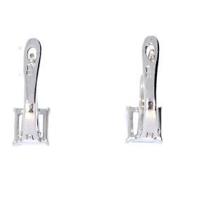 Hõbekõrvarõngad topaasiga