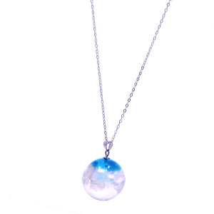 Серебряная цепочка с подвеской