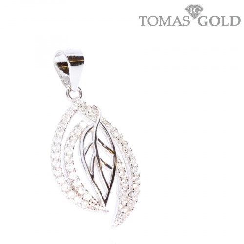 Серебряная подвеска с цирконом 