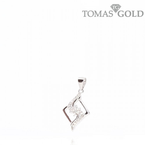 Серебряная подвеска с цирконом  