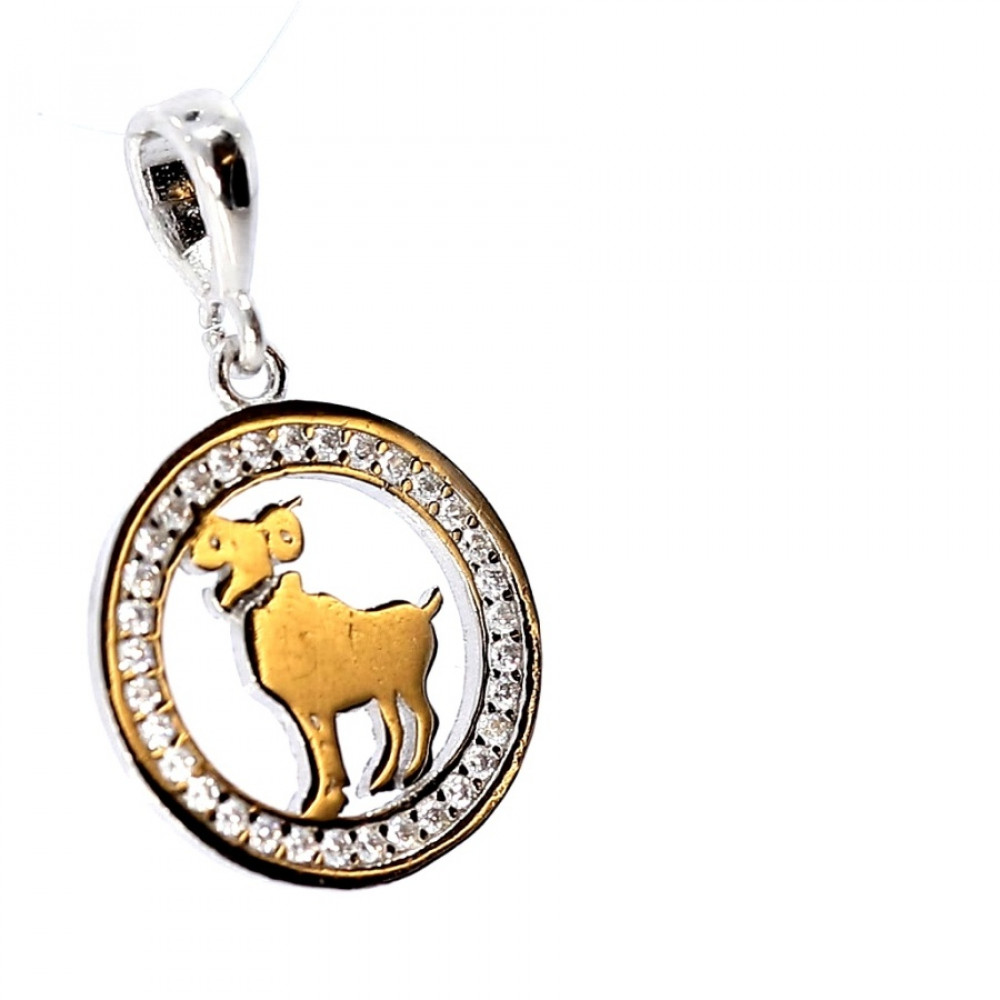 Silver pendant ''Aries''