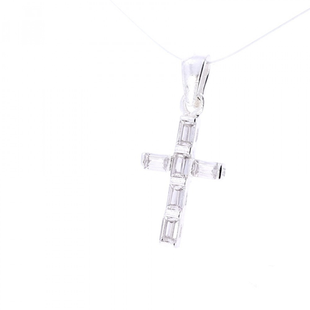 Серебряная подвеска с цирконом 