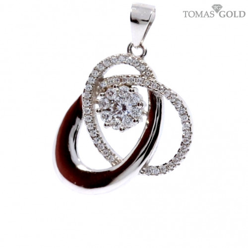 Sidabrinis pakabukas su cirkoniu