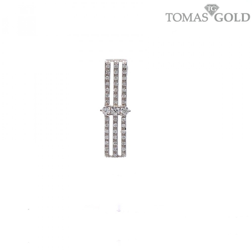 Серебряная подвеска с цирконом