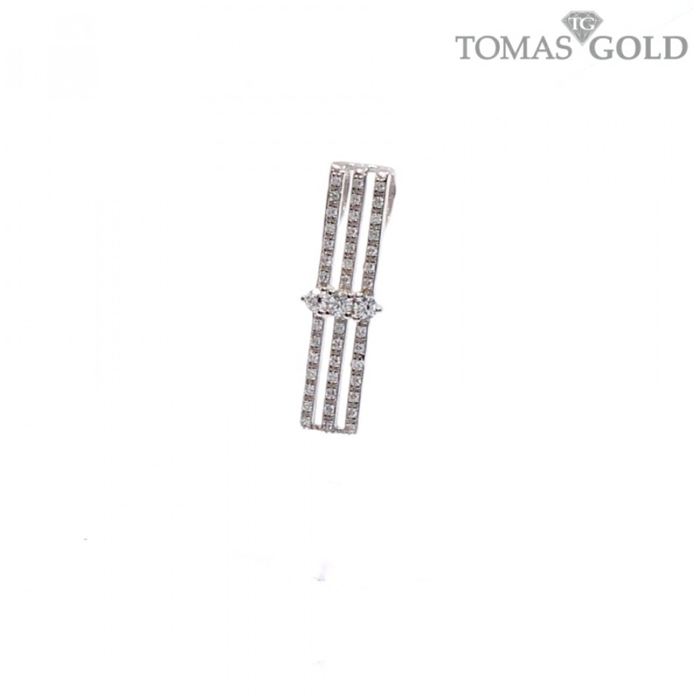 Серебряная подвеска с цирконом