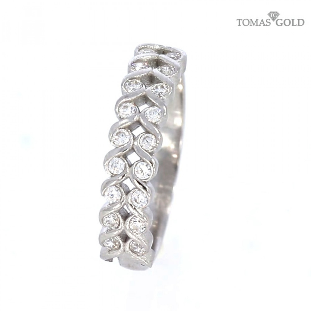Серебряное кольцо с цирконом