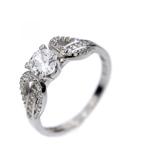 Sidabrinis žiedas su cirkoniu