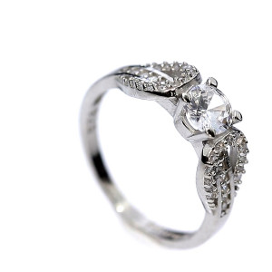 Sidabrinis žiedas su cirkoniu