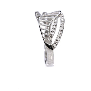 Sidabrinis žiedas su cirkoniu