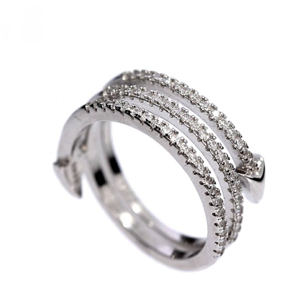 Sidabrinis žiedas su cirkoniu