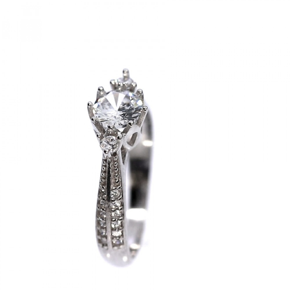 Sidabrinis žiedas su cirkoniu