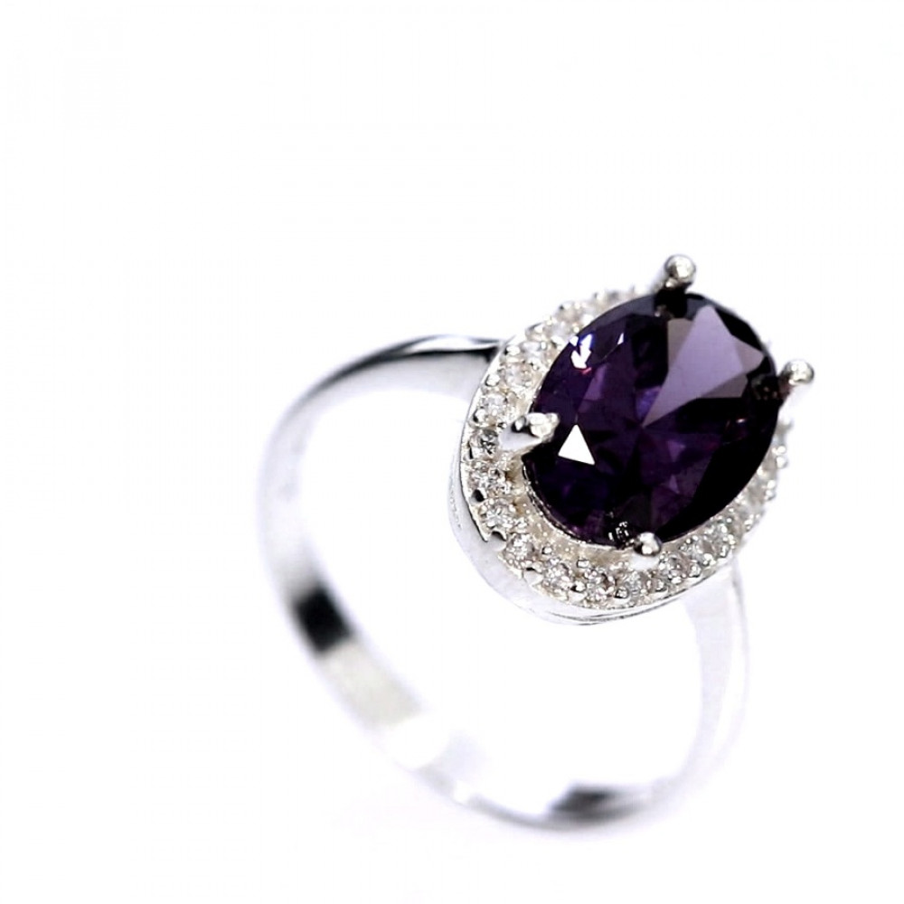 Sidabrinis žiedas su cirkoniu