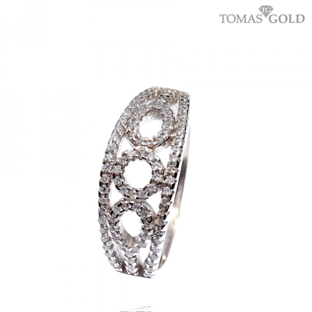 Серебряное кольцо с цирконом