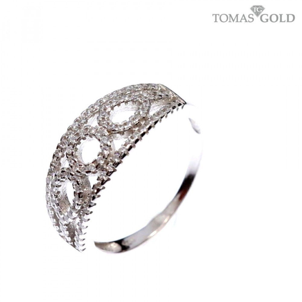 Серебряное кольцо с цирконом