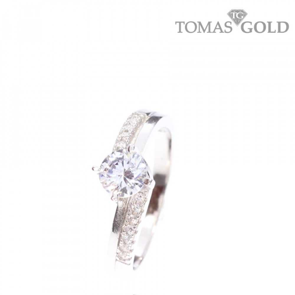 Серебряное кольцо с цирконом