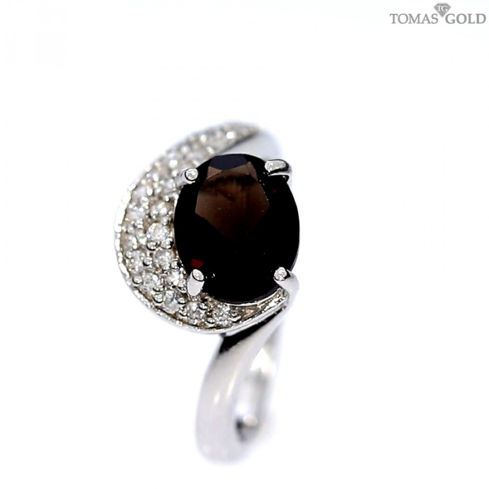 Серебряное кольцо с кварцем