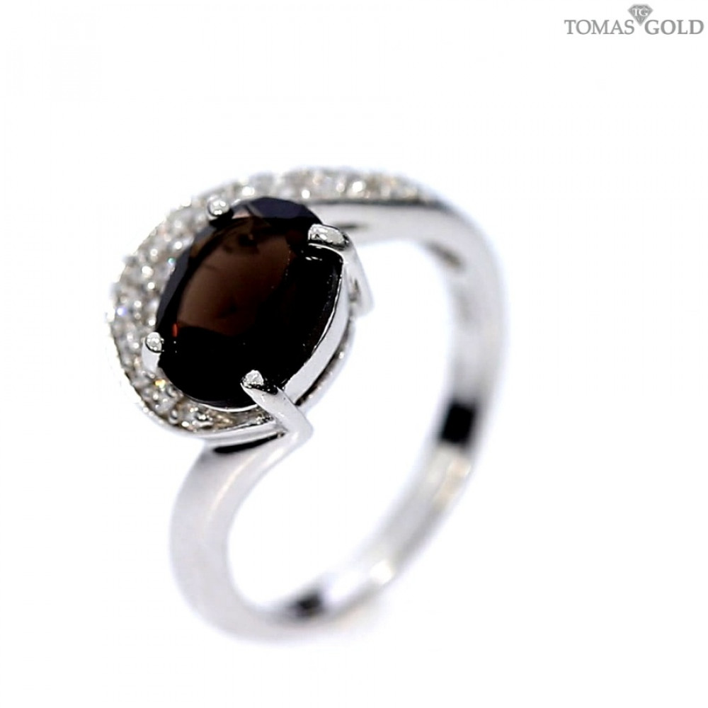 Серебряное кольцо с кварцем