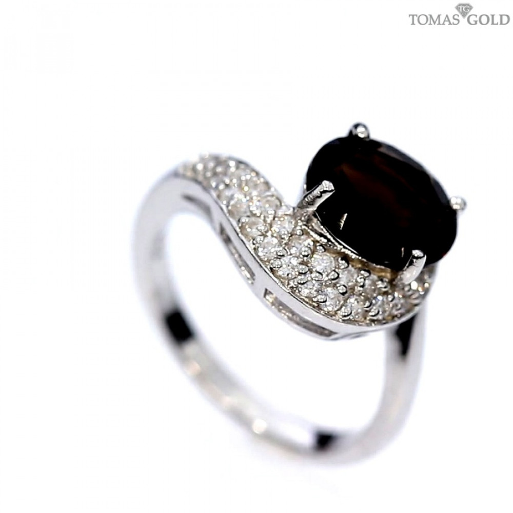 Серебряное кольцо с кварцем