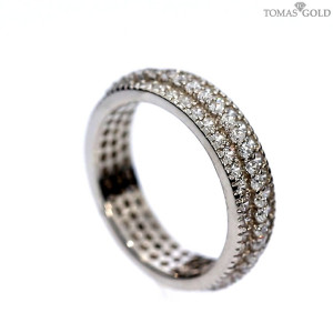 Серебряное кольцо с цирконом