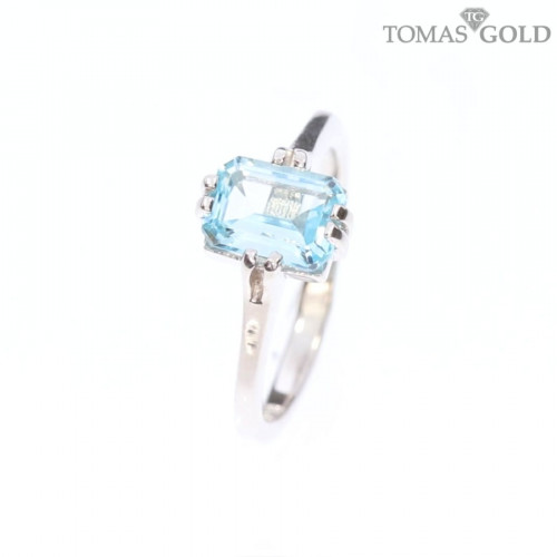 Серебряное кольцо с топазом