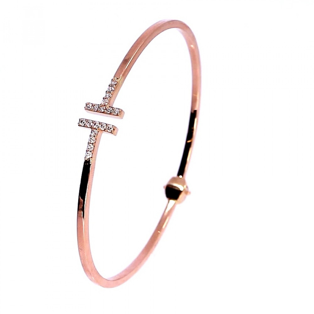 Auksinė apyrankė su cirkoniu